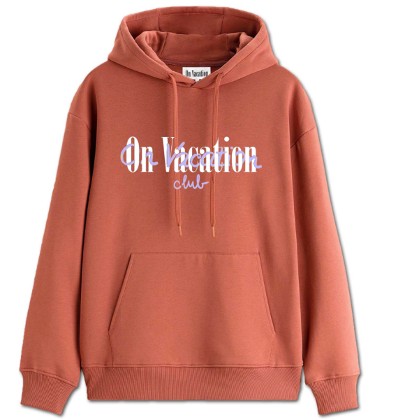On Vacation: Modell 'Scribble Hoodie - Copper'