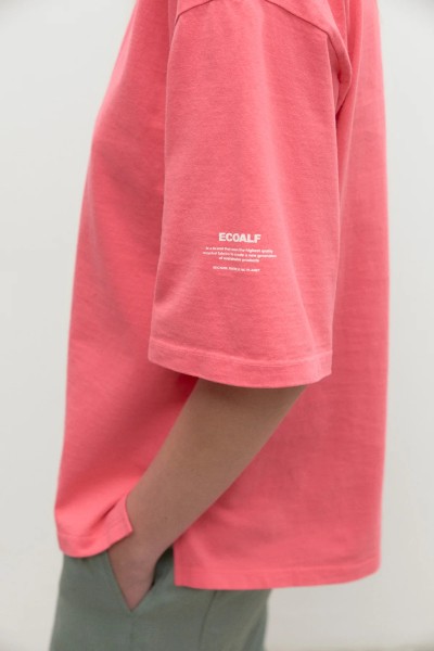 Ecoalf: Modell 'Fiberalf T-Shirt - Framboise'