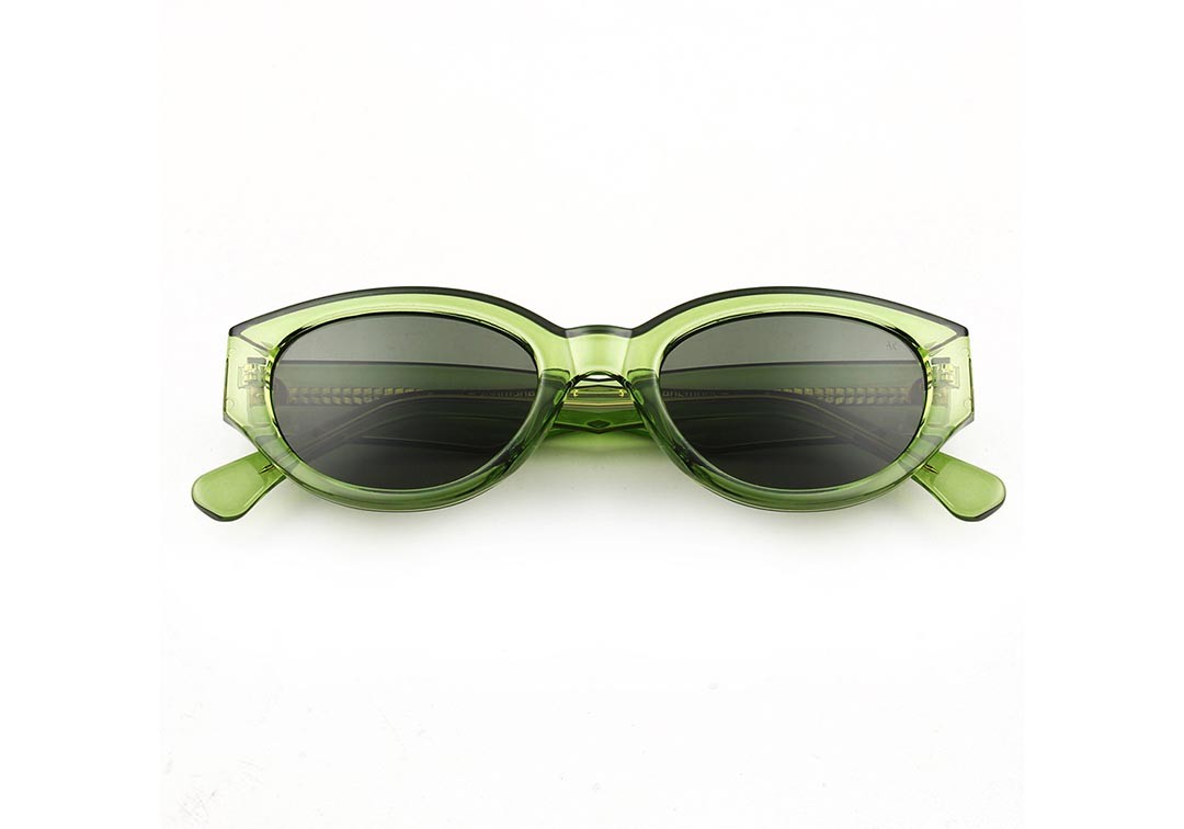 A.Kjærbede: Modell 'Winnie Sonnenbrille - Light Olive Transparent'
