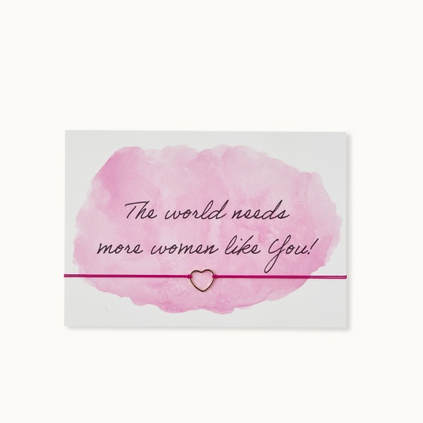 by Vivi.: Modell 'Armband-Karte: Women like You'