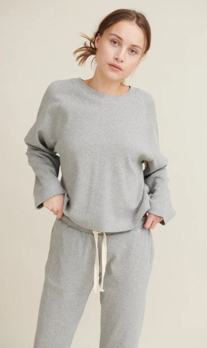 Basic Apparel: Modell 'Barbara Sweatshirt - Grey melange'