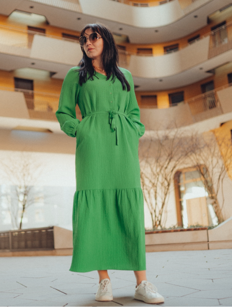 Another-Label: Modell 'Ghalia Dress - Fern Green '