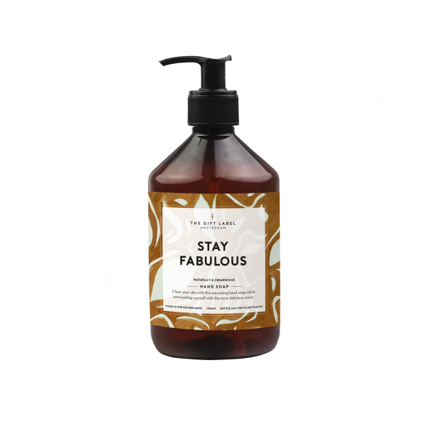 The Gift Label: Modell 'Handsoap - Stay Fabulous - Waterlily & Cedarwood'