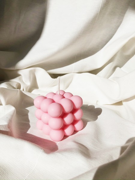 Lumi & Love: Modell 'Cube Kerze - Candy'