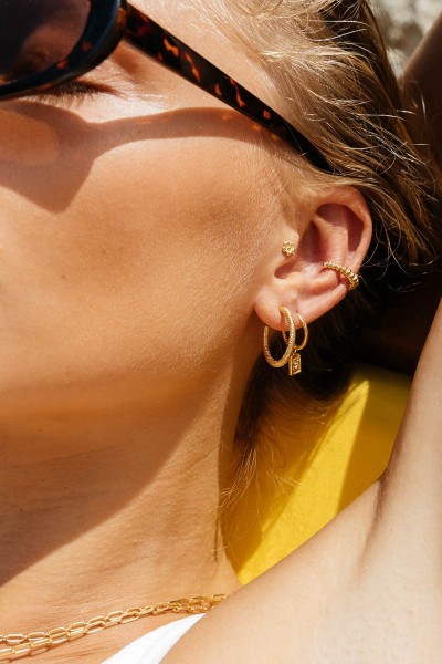 Wildthings: Modell 'Twisted Ear Cuff - Gold'