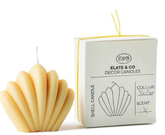 Elate & Co: Modell 'Yellow Shell Candle'