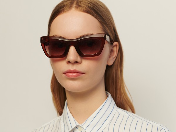 A.Kjærbede: Modell 'Luxx Sonnenbrille - Brown Transparent'