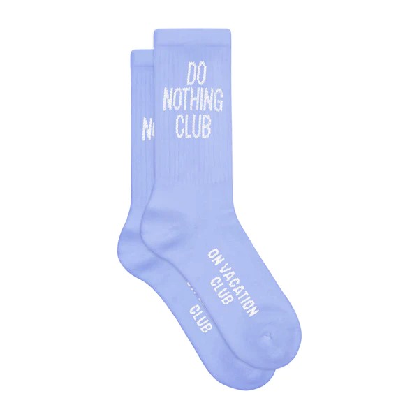 On Vacation: Modell 'Do Nothing Club Tennis Socks - Ice'