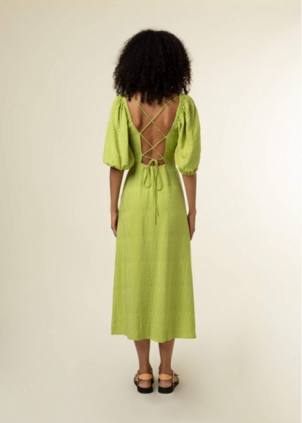 FRNCH: Modell 'Robe Celine Midi - Olive'