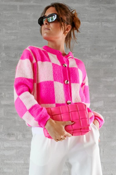 Noella: Modell 'Ava Knit Cardigan - Pink'