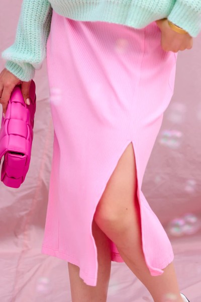 Noella: Modell 'Luelle Midi Skirt - Candy pink'