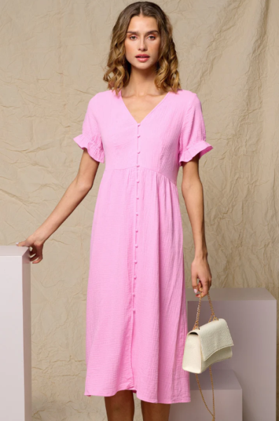 Noella: Modell 'Aleppo Long Dress - Pink'