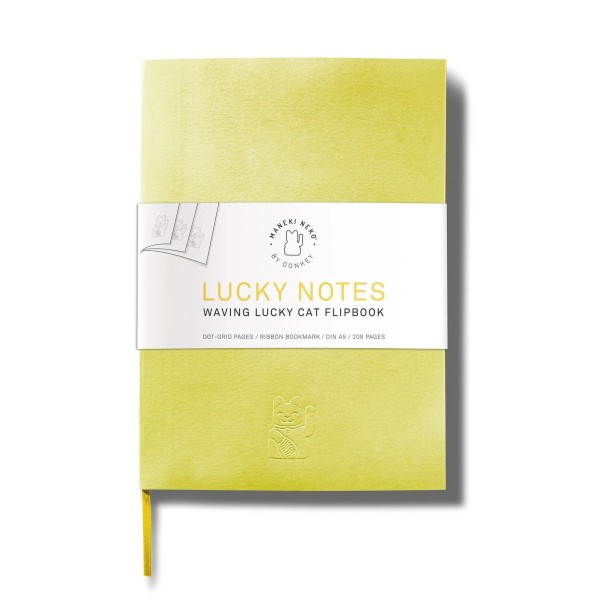 Donkey Products: Modell 'Maneki Neko Notes - Yellow'