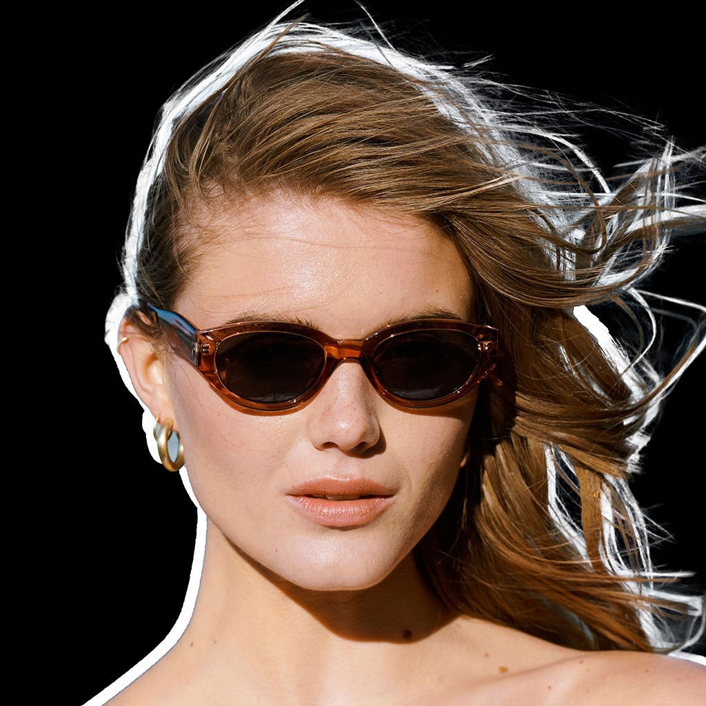 A.Kjærbede: Modell 'Winnie Sonnenbrille - Soft Red Transparent'