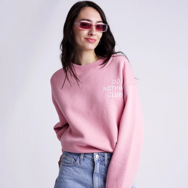 On Vacation: Modell 'Do Nothing Club Ladies Sweater - Rose'