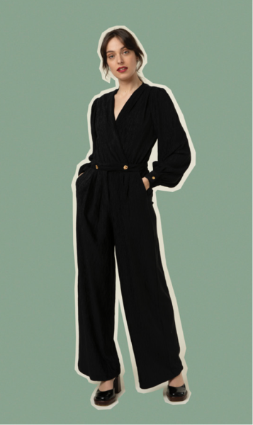 FRNCH: Modell 'Rachelle Combi-Pantalon - Noir'
