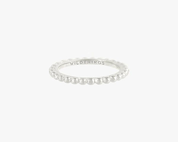Wildthings: Modell 'Small dots stacking ring silver'
