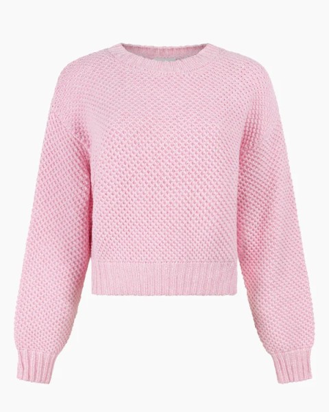 Another-Label: Modell 'Emily Knitted Pullover L/S - Pink Lavender Melee'