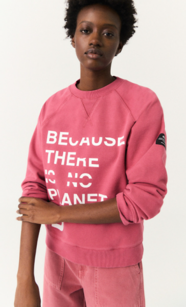 Ecoalf: Modell 'Cilantralf Sweatshirt - Claret Pink'
