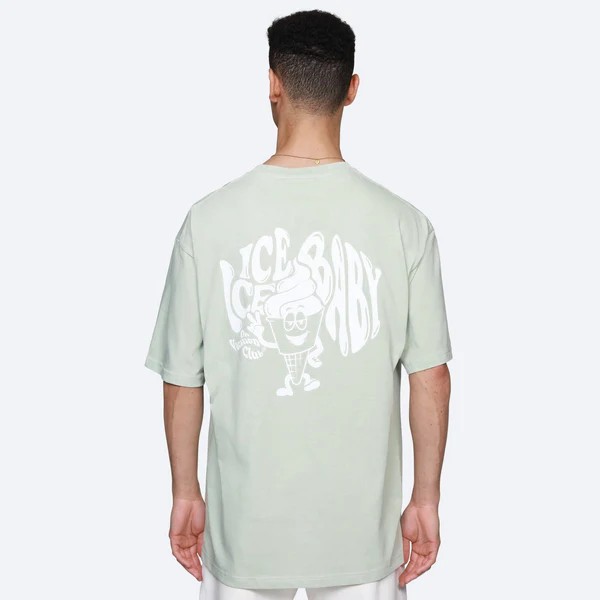 On Vacation: Modell 'Ice ice Baby T-Shirt - Light Olive'